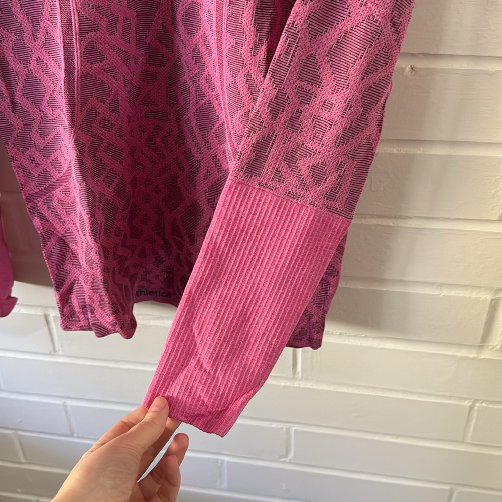 RARE Lululemon seawheeze 2015 Pink Long Sleeve Swiftly Tech Sz 8 - Picture 2 of 7